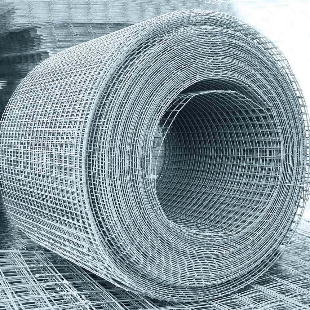 Сварная оцинкованная сетка для забора 6x6 мм